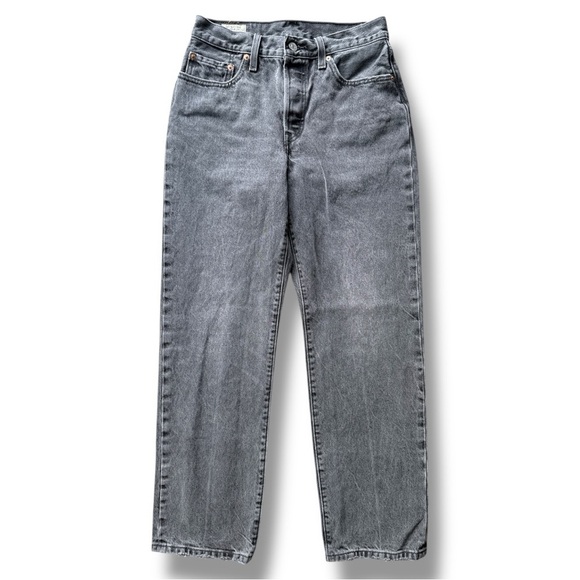 Levi’s 501 90s Jeans Faded Black Mid Rise Loose - Picture 1 of 16